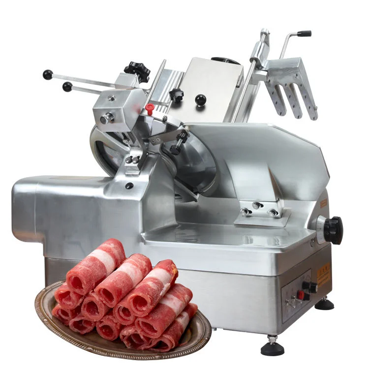 Semi-automatic Meat Slicer with Adjustable Thickness Meat Cutting and Slicing Machine