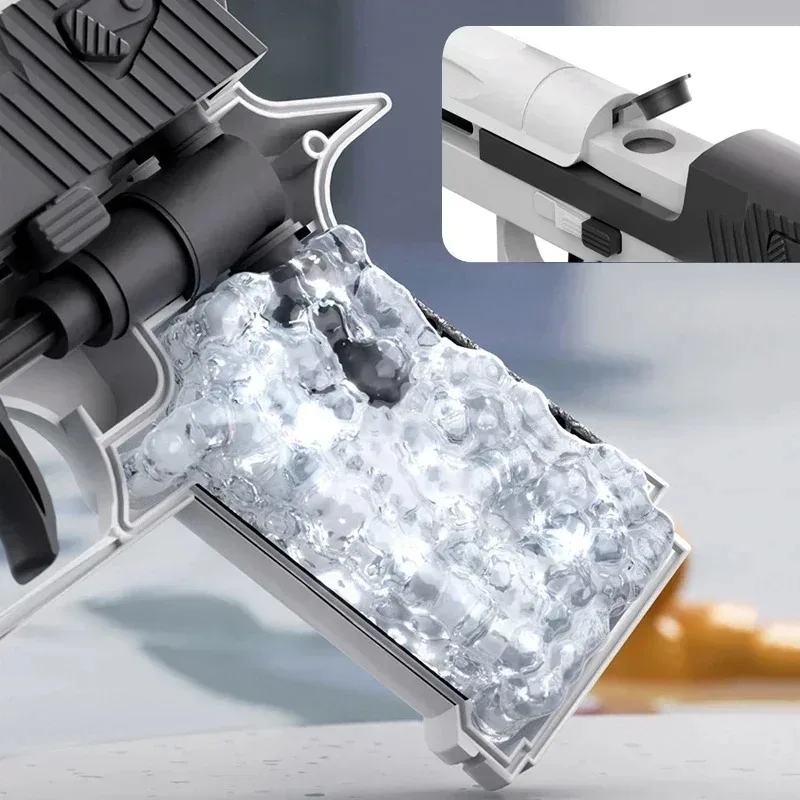 Hot Mini Desert Eagle Mechaniczny pistolet na wodę o ciągłym strzelaniu Mały pistolet na wodę Letnia plaża na świeżym powietrzu Pobała zabawka Strzelaj pistoletem na wodę dla dzieci