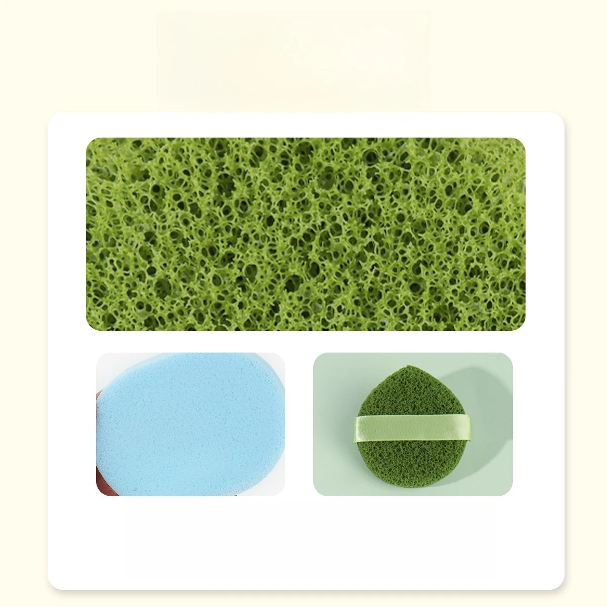 Spugna detergente esfoliante per il lavaggio del viso Spugna detergente per il lavaggio del viso con punti neri Spugna in schiuma struccante Strumento per tamponi puliti per il viso