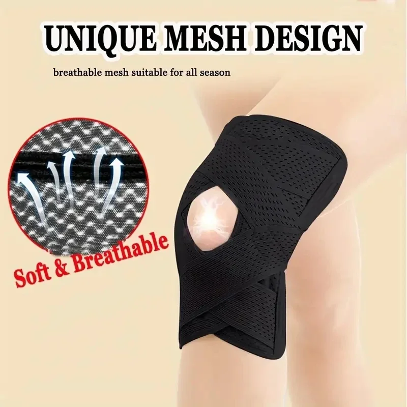 1 Pc Pressurized Elastic Knee Pads for Men and Women JointProtection and Fitness Gear for Volleyball and Sports Sports Knee Pads