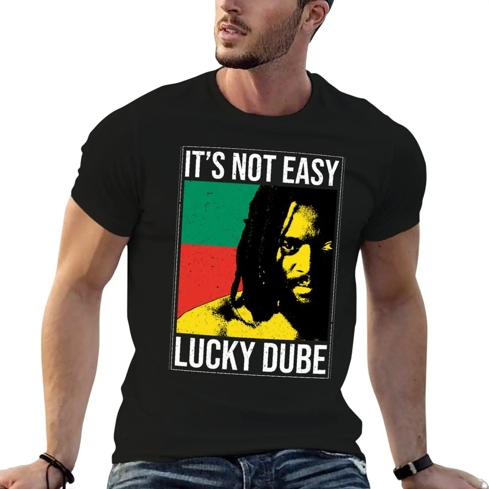 

Easy It's man Lucky t for vintage luxury Not Dube - shirts t shirt T-Shirt man graphic