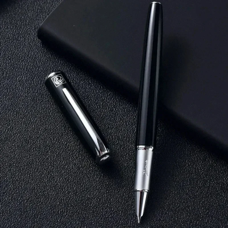 

New Picasso Pimio 916 Malage Limited Edition Metal Barrel Fountain Pen EF 0.38mm Nib Silver Trim Ink Pen Luxurious Writing Gift