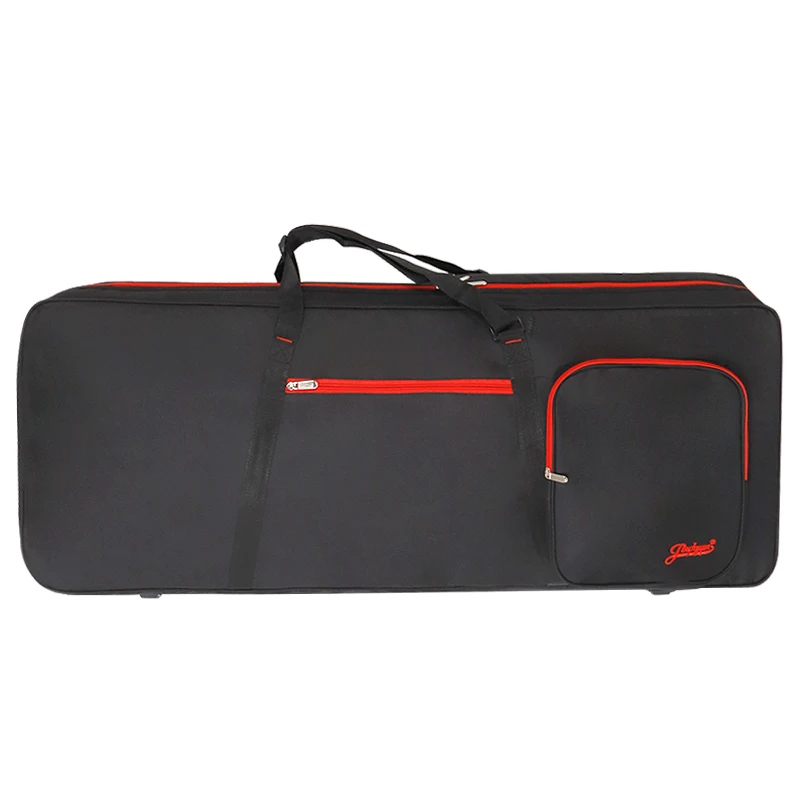 Portátil Shockproof 61 chave Piano eletrônico saco, acolchoado teclado caso, instrumento proteção mochila