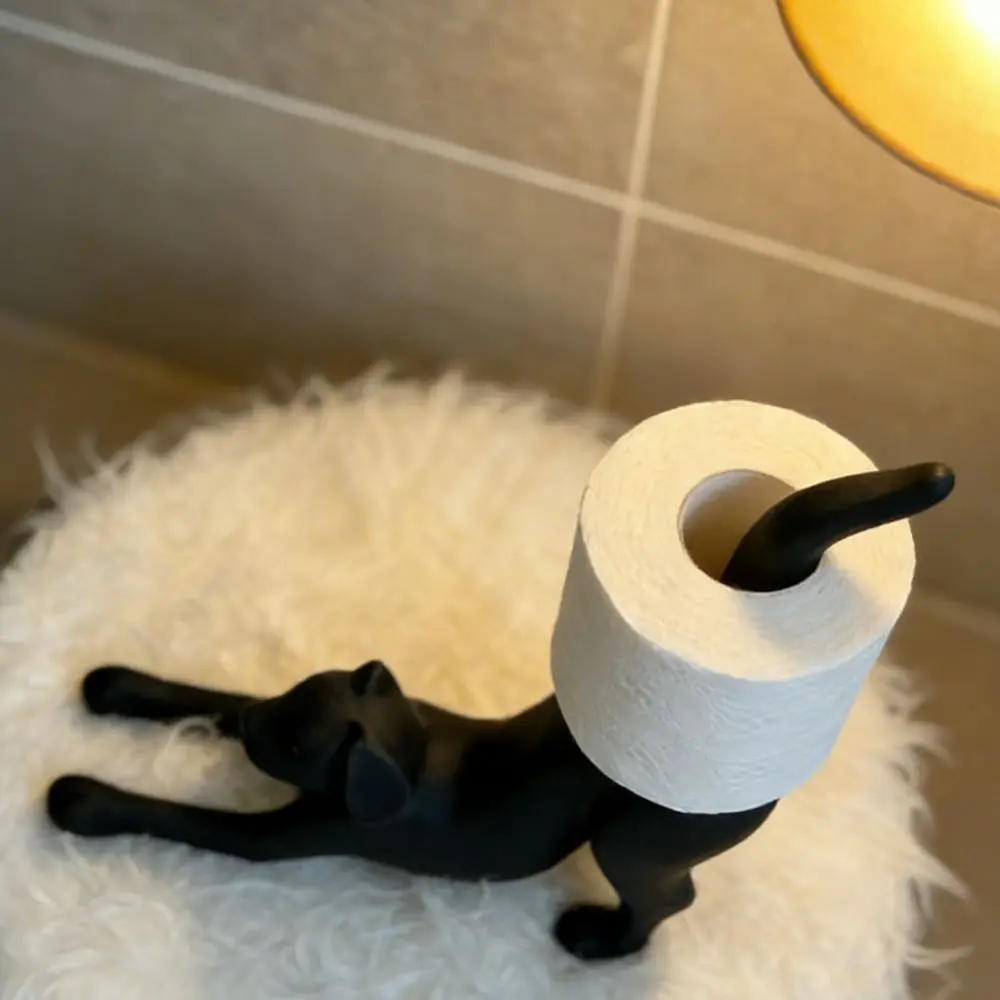 Convenient Dog Lion Cat Toilet Paper Holder 3D Printing Funny Tissue Holder Creative Ornaments Tissue Storage Rack Toilet