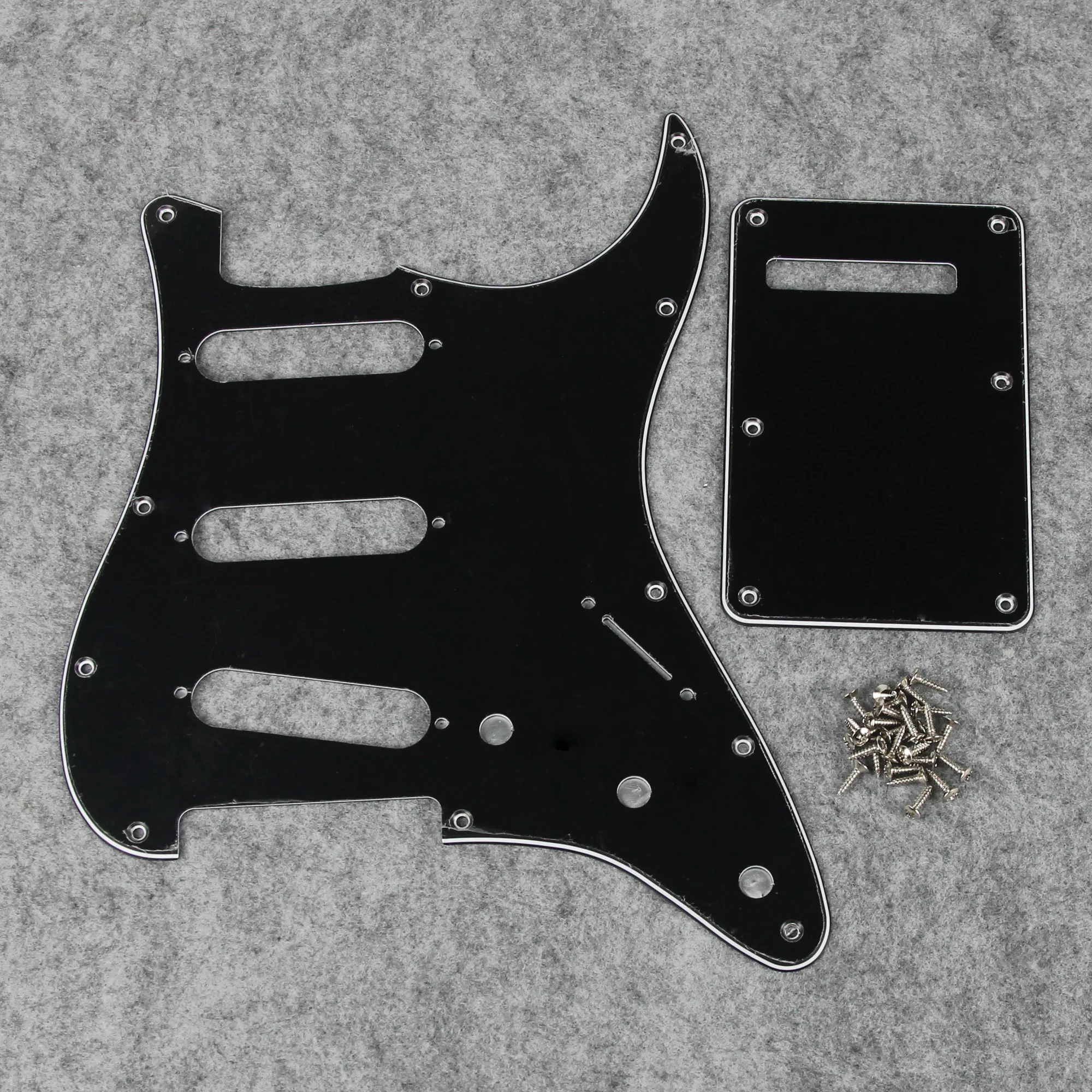 FLEOR Satz SSS-Schlagbrett ST FD Gitarren-Kratzplatte, 11 Löcher, Rückplatte und Schlagbrettschrauben für E-Gitarre in den USA/Mexiko – Detail 2