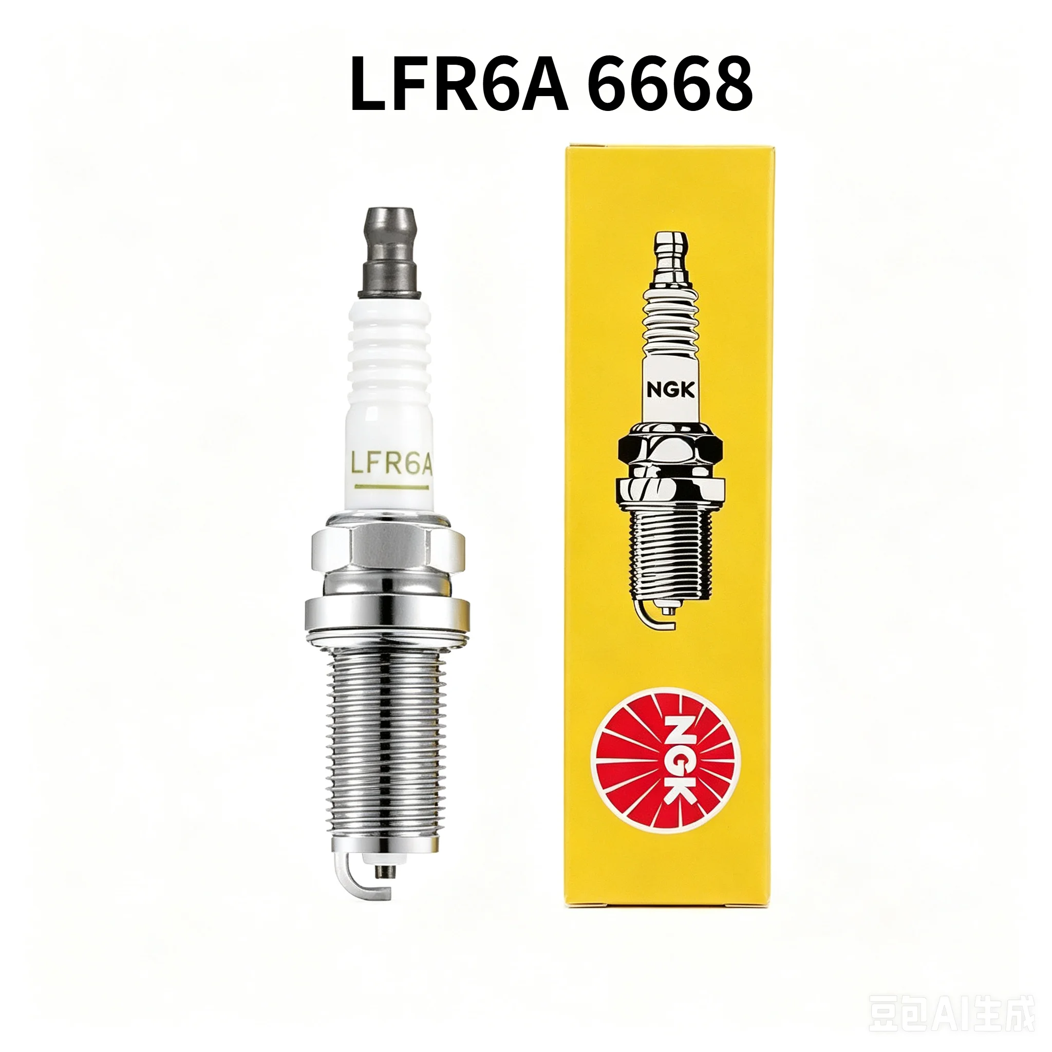 NGK 4Pcs  Nickel Alloy Spark Plug LFR6A 6668 Fit For BYD Geely Domestic Naturally Aspirated Auto Ignition Parts