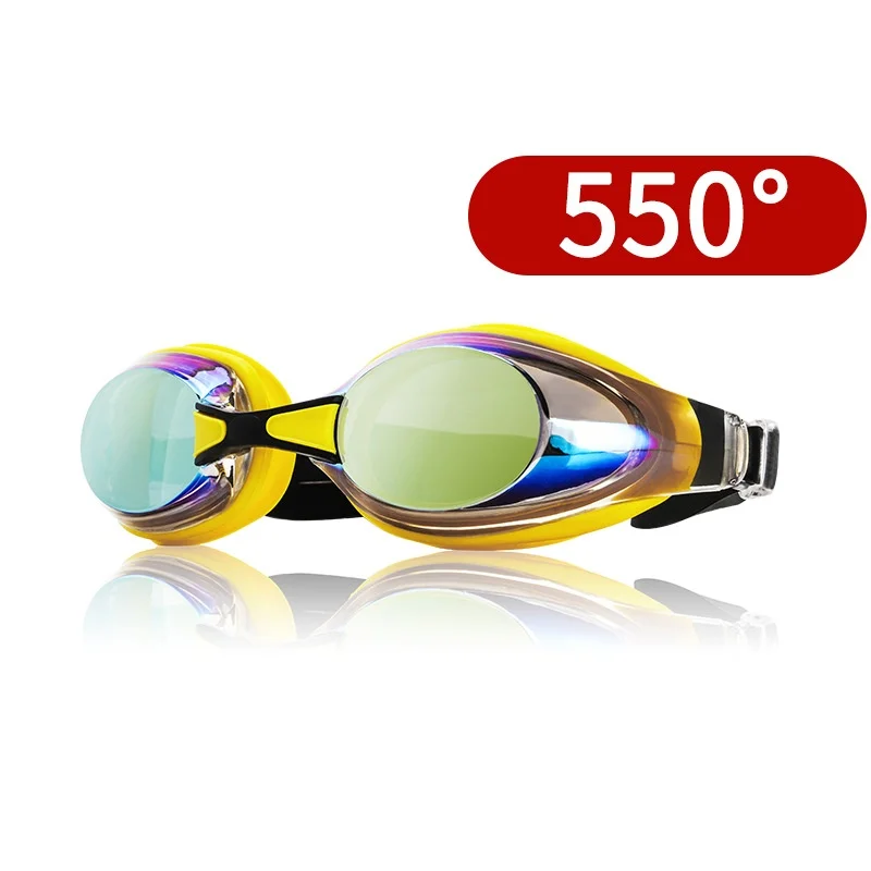 Myopia Anti Fog Men Women Professional Silicone Adjustable Waterproof Beach Swim Eyewear Sun Protection Myopia Swim Glases