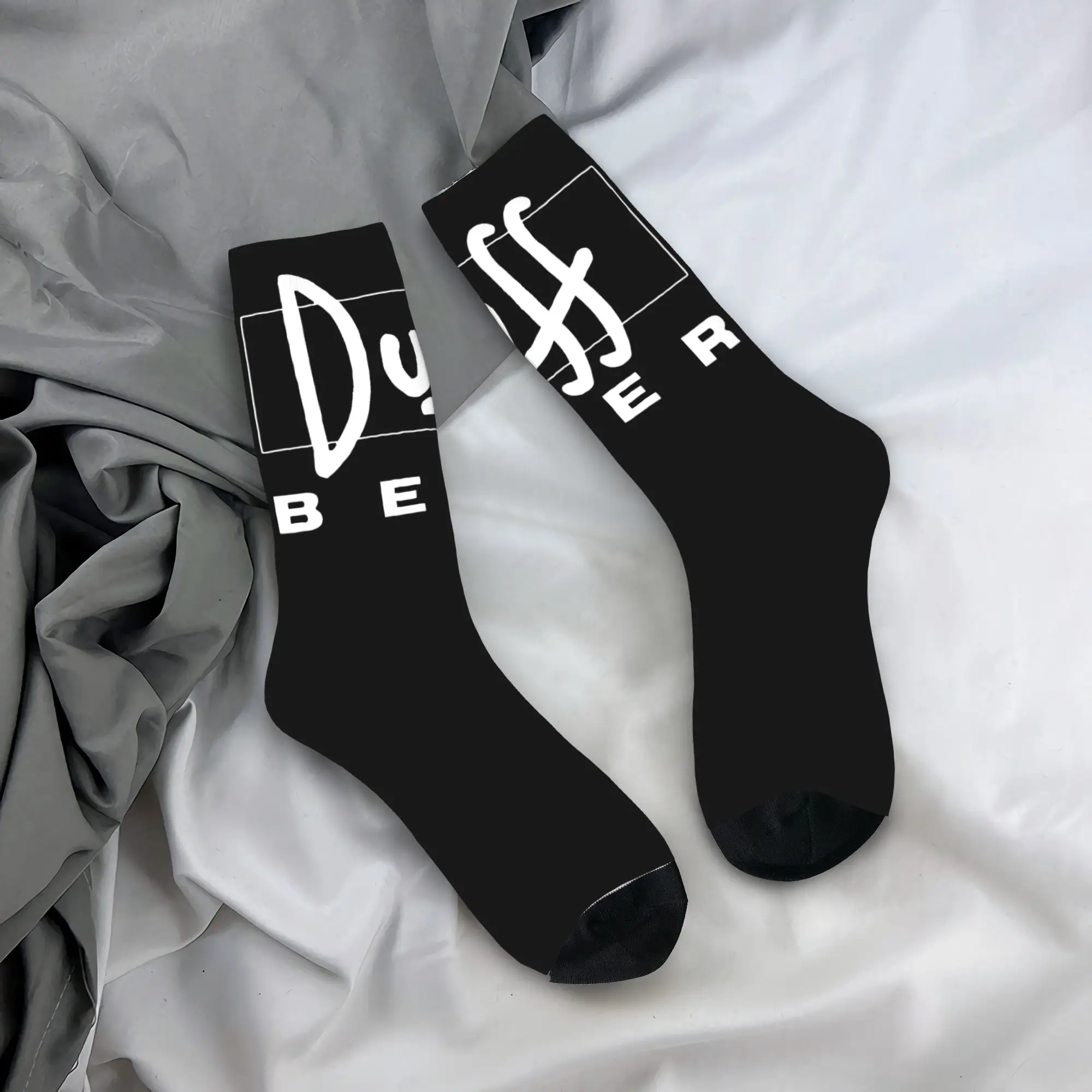 

Custom Cute Mens Duff Beer Dress Socks Unisex Warm Comfortable 3D Printing Crew Socks