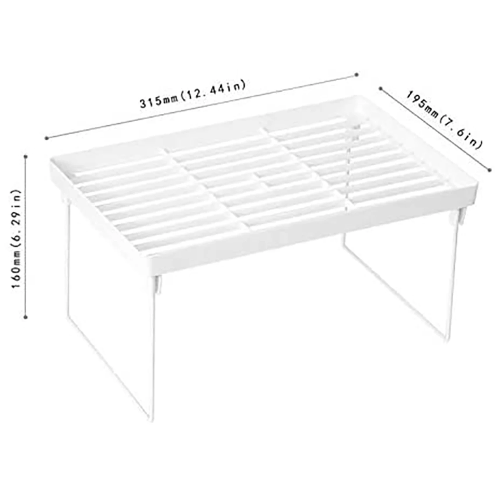 ABWR-2X Stacking Cabinet Shelf Rack Steel Metal Leg - Cupboard, Plate, Dish, Counter