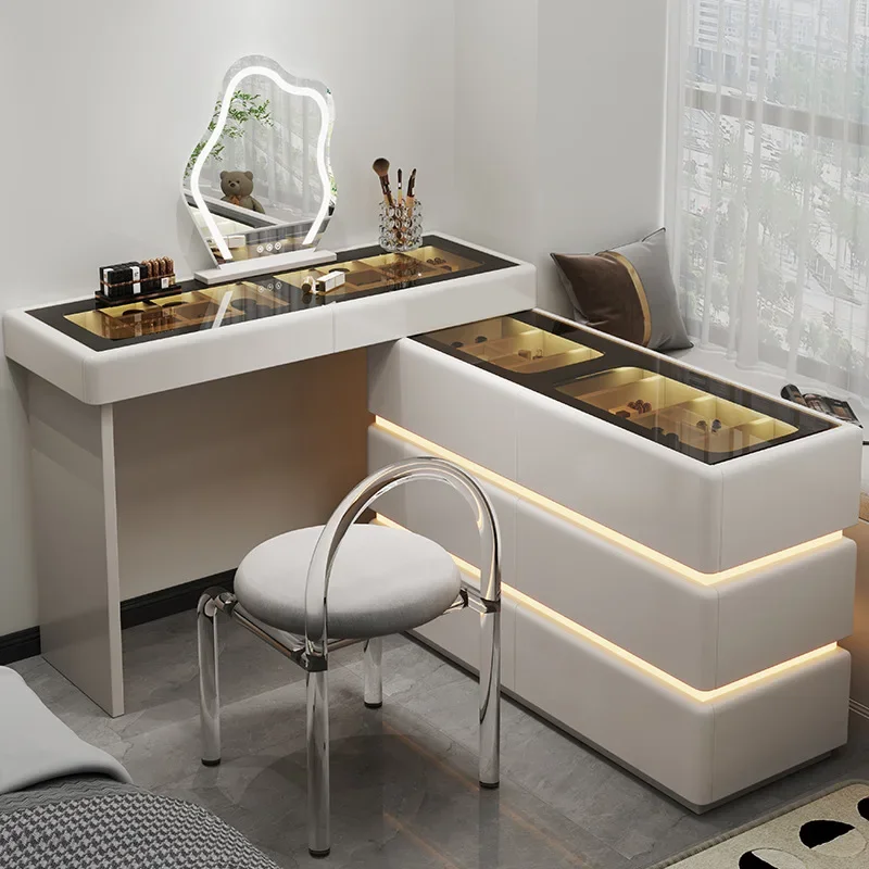 Dresser light luxury bedroom modern simple chest dresser integrated, rotating telescopic cortex