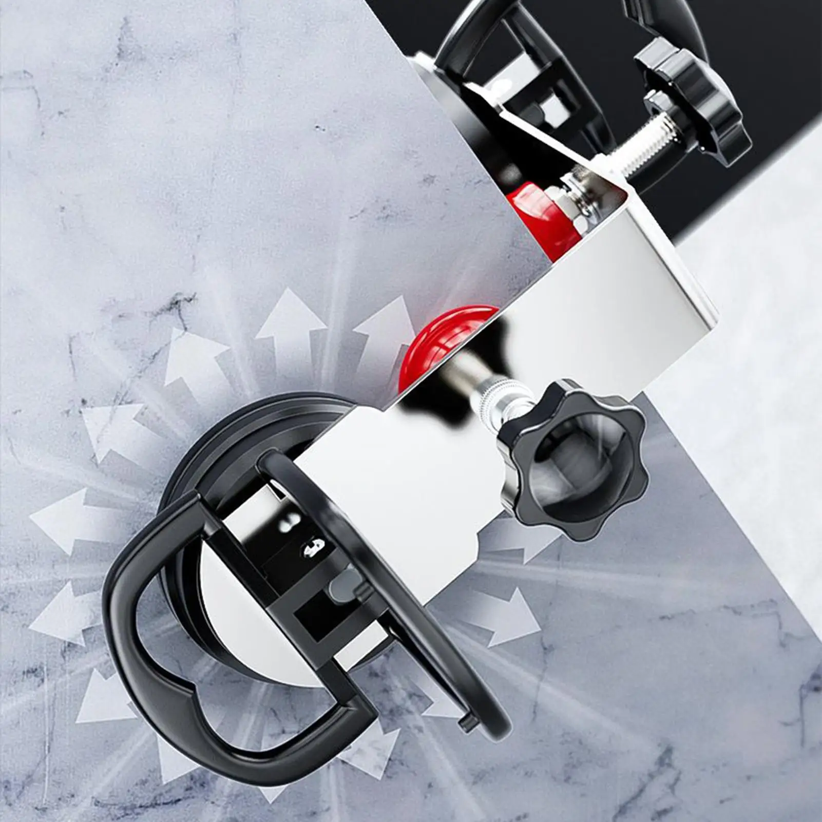 Heavy Duty Floor Gap Fixer Tool 90 Degree Suction Cup Granite Seam Guide Setter Floor Clamp for Joining Alignment Repair Slab