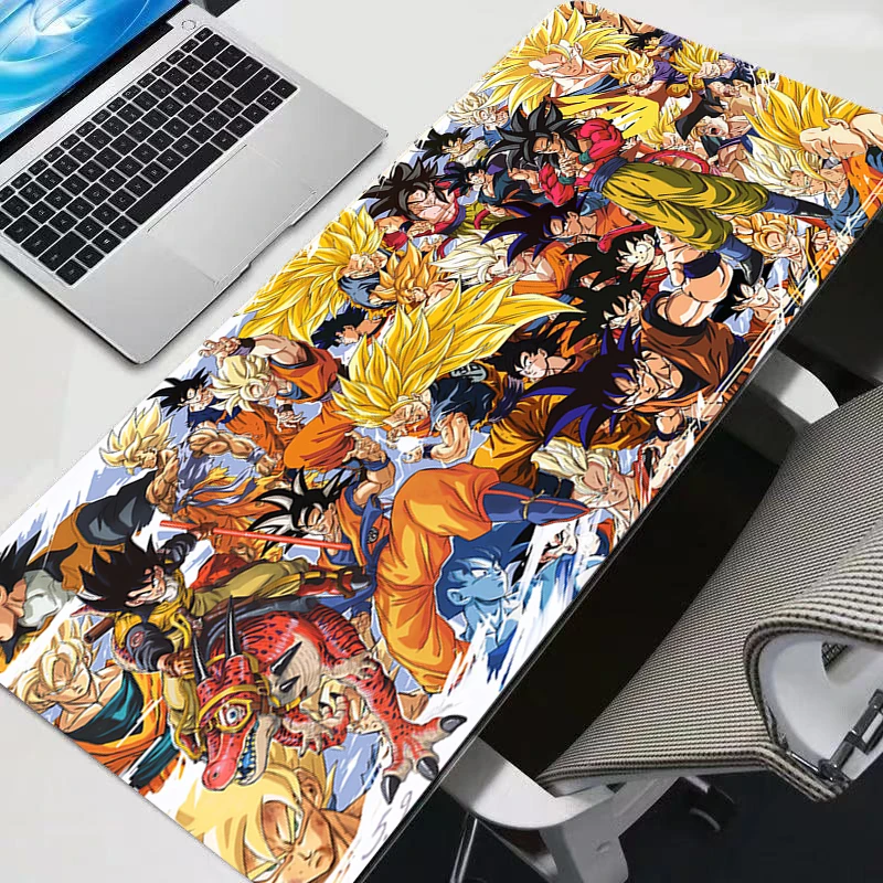 Tapis de souris Dragon Ball Anime Gamer, grand tapis de bureau XXL pour clavier et souris, tapis en caoutchouc pour jeux, tapis de souris pour ordinateur portable