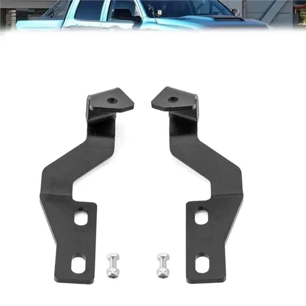 1 Pair Hood Hinge Ditch Light Mount Brackets Fog Driving Lamp Pods Holder For Toyota 4Runner 2003-2009