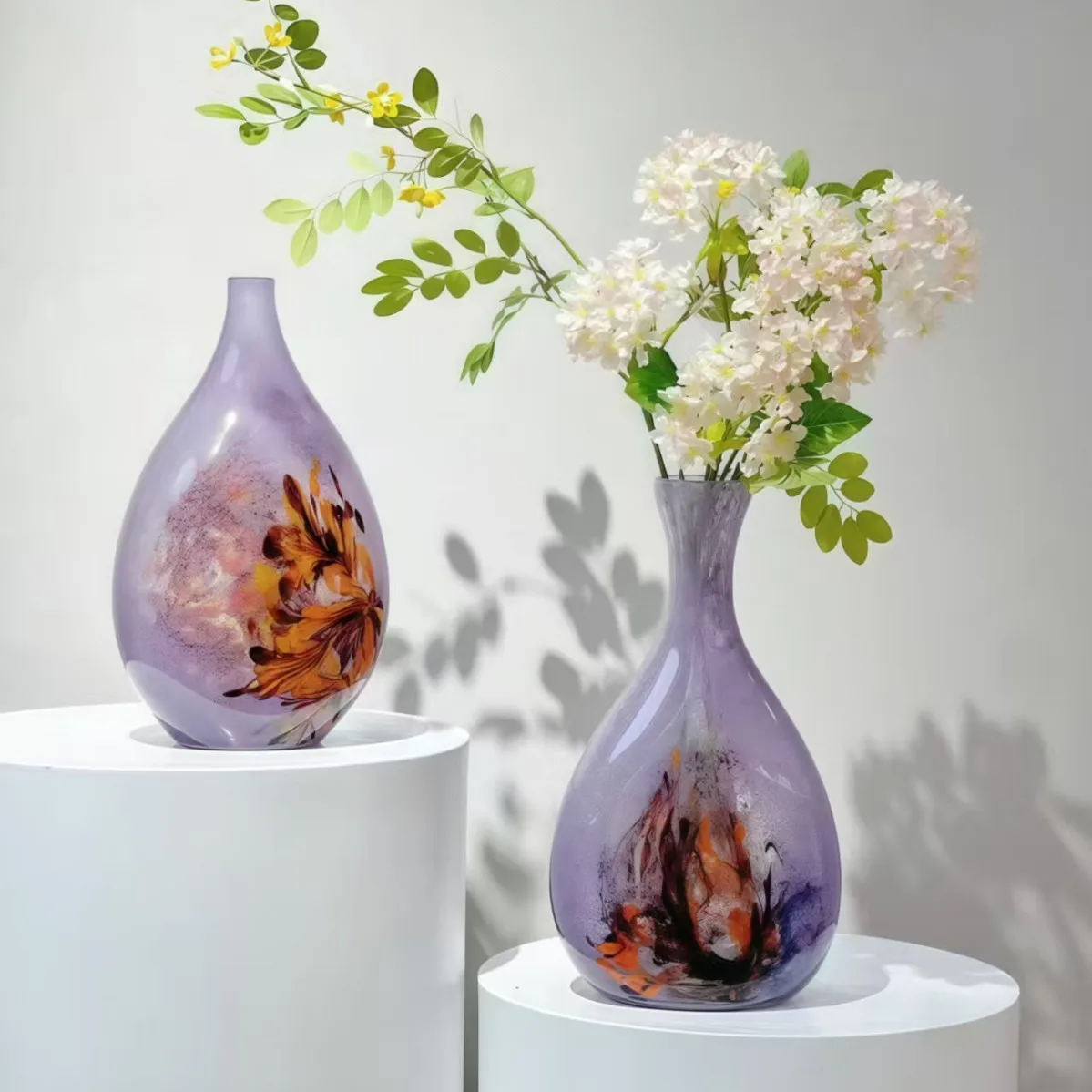 

HP Minimalist and fresh glass vase - home, dining table, and model room decorative accent