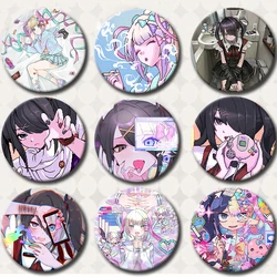 58MM New Needy Girl Overdose Game Ame Anime Button Pin Kawaii KAngel & Ame-Chan Brooch Cosplay Badge Bag Decor Jewelry Fans Gift