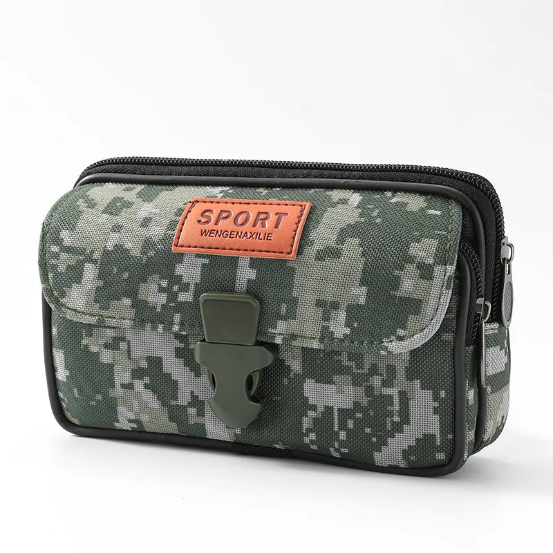 Outdoor Men camouflage Waist Pack Bag Pouch Waterproof Tactical  Sport Hunting Belt Nylon Mobile Phone Bags Travel Tools