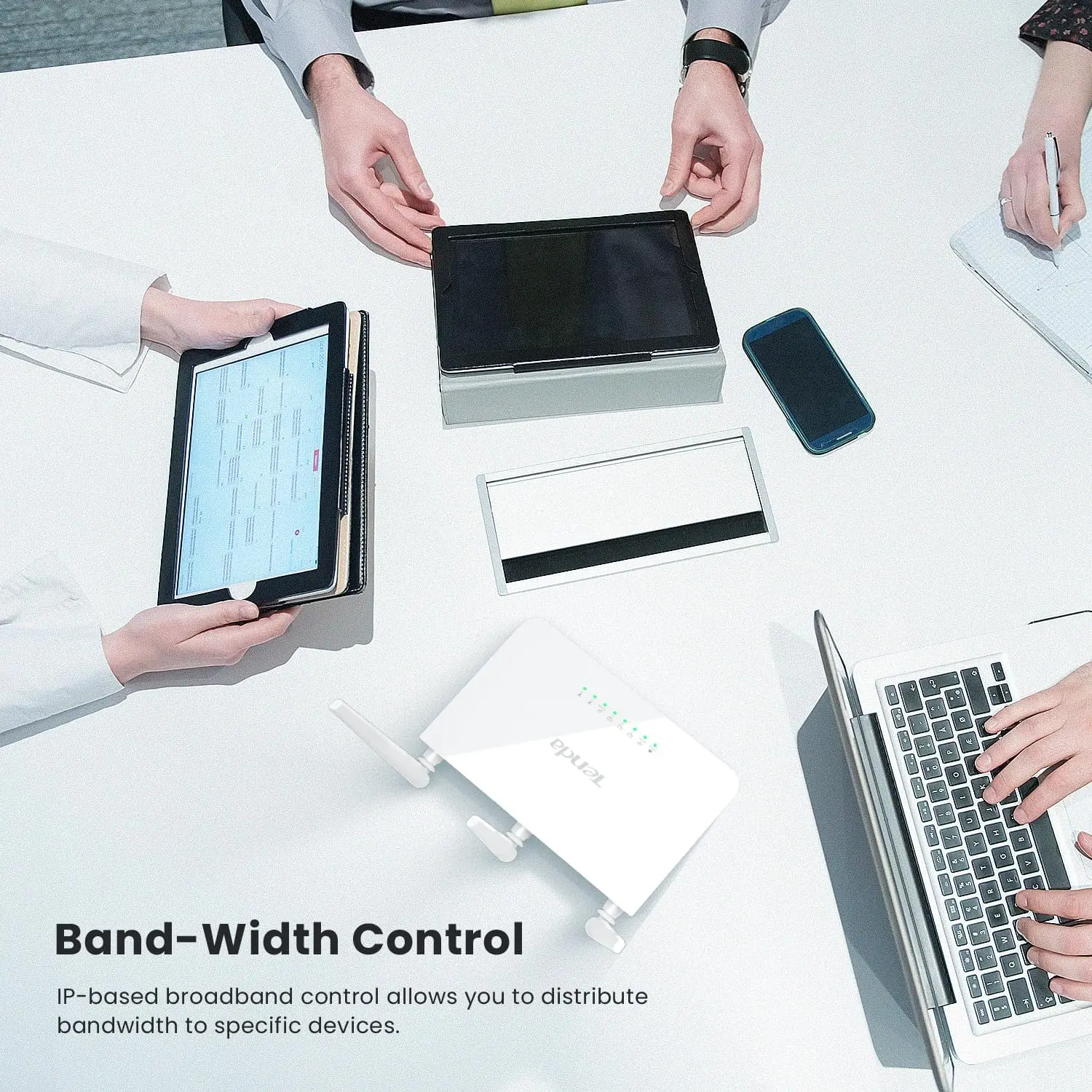 Tenda F3 WLAN Router N300 For Connection to Cable/DSL Fibre Modem 3x5dBi External Antennas 2.4GHz 300Mpbs Mini Home Wifi Routers