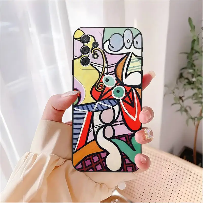 Picasso Abstract Art Phone Case For Samsung A53 A51 A52 A50 A30 A31 A32 A21 A22 A40 A42 A80 A71 A73 A91 TPU Cover