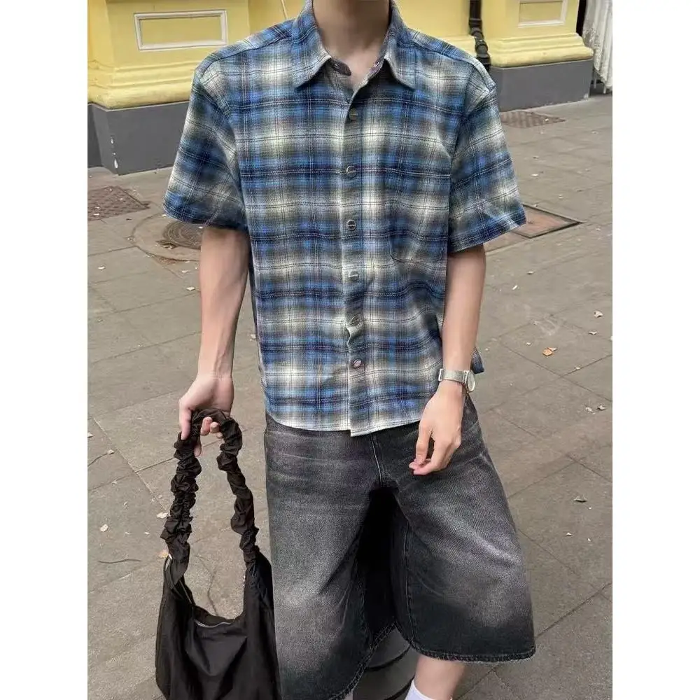 Loose Plaid Irt Ex … - image