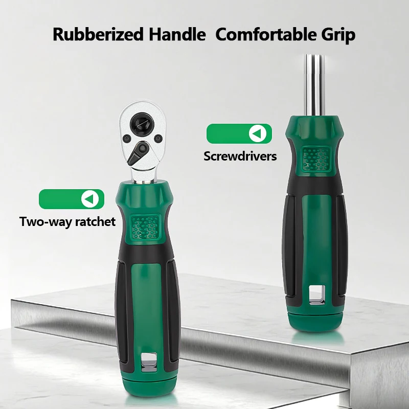 For Household Multi-tool Set Small Fly Ratchet Wrench Large Torque 40 Pieces Socket Screwdriver Combination