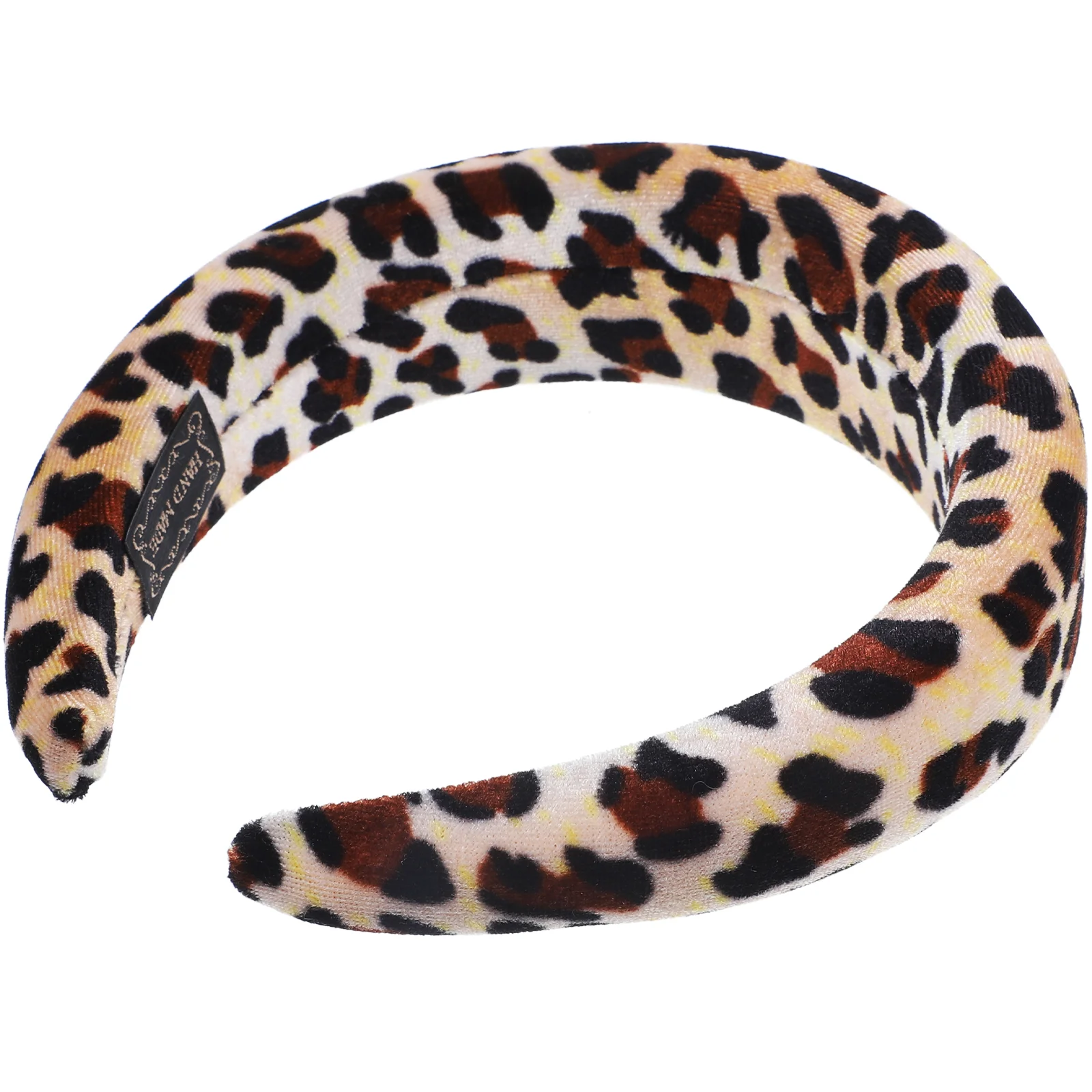 

Leopard Sponge Headband Hair Headbands for Women Accessories Girls Prints Padded Fluffy Curly