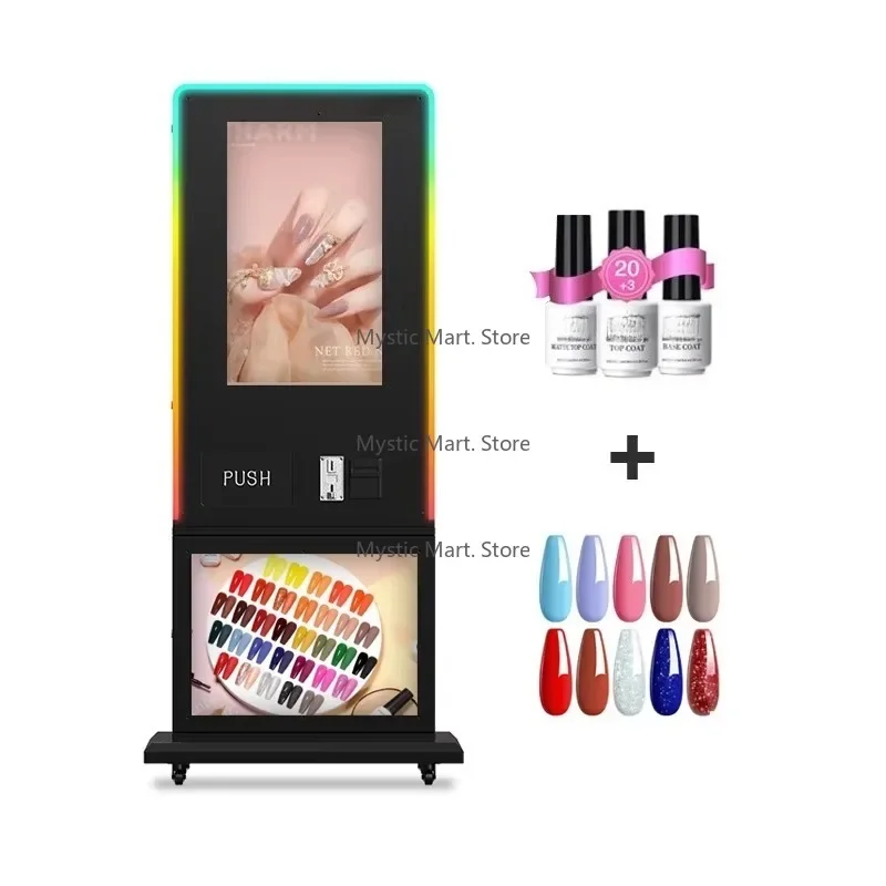 

Самый продаваемый торговый автомат для лаков для ногтей и накладных ресниц | Сенсорный диспенсер для косметики