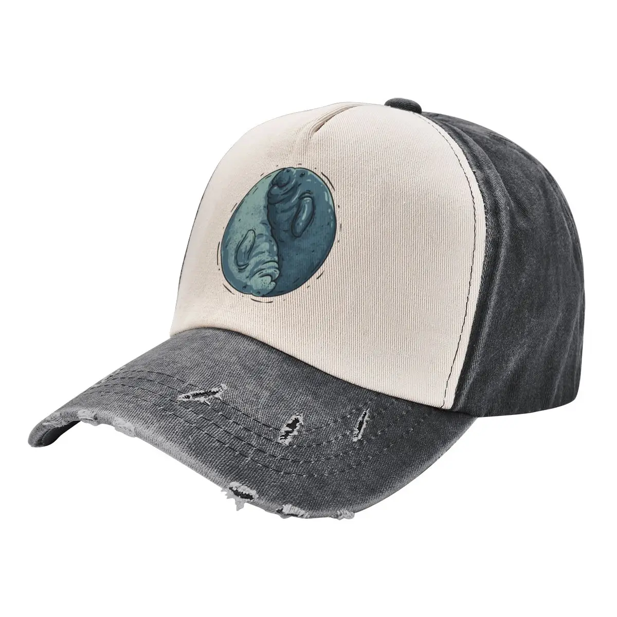 Manatee Yin and Yang Dugong Manatee County Baseball Cap Hat Man For The Sun cute Men's Hats Women's