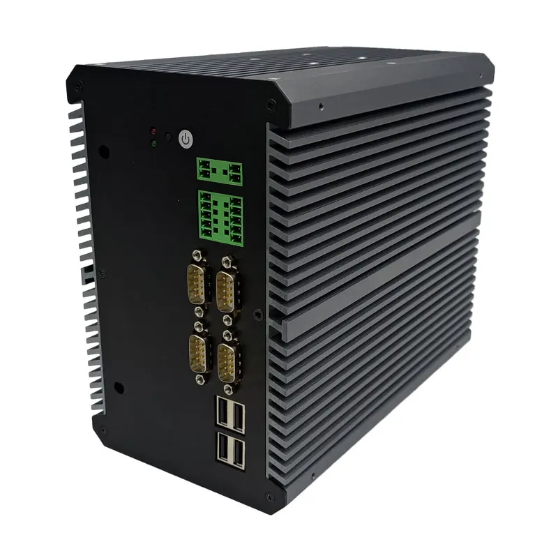 

New Core I5-7200U Railway Mini Box PC Industrial Embedded Computer with 10G LAN DDR4 Memory AU US CN EU Plugs