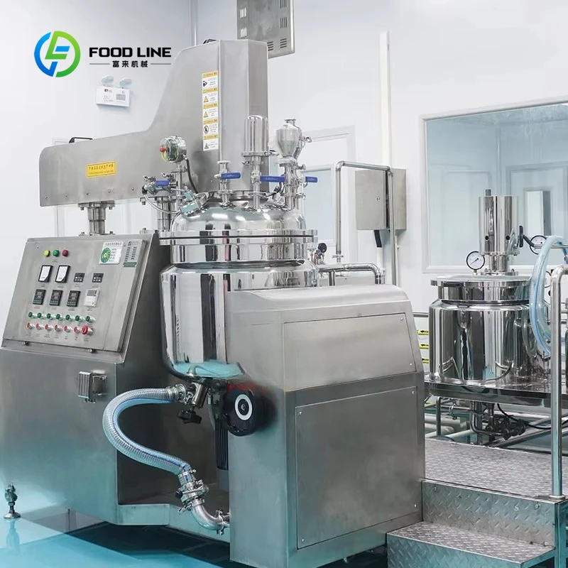 Customized Machinery Factory 100L Emulsifier Mixer Homogenizer for Cream Ointment Vacuum Emulsifying Mixer