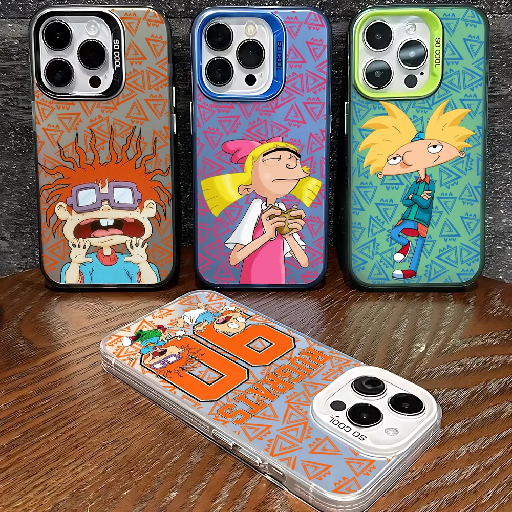 Matte Shockproof Cover Case for Cartoon Funny R-Rugrats Samsung A73 A72 A55 A54 A53 A35 A34 A33 A32 A30 A24 A23 A22 A14 4G 5G