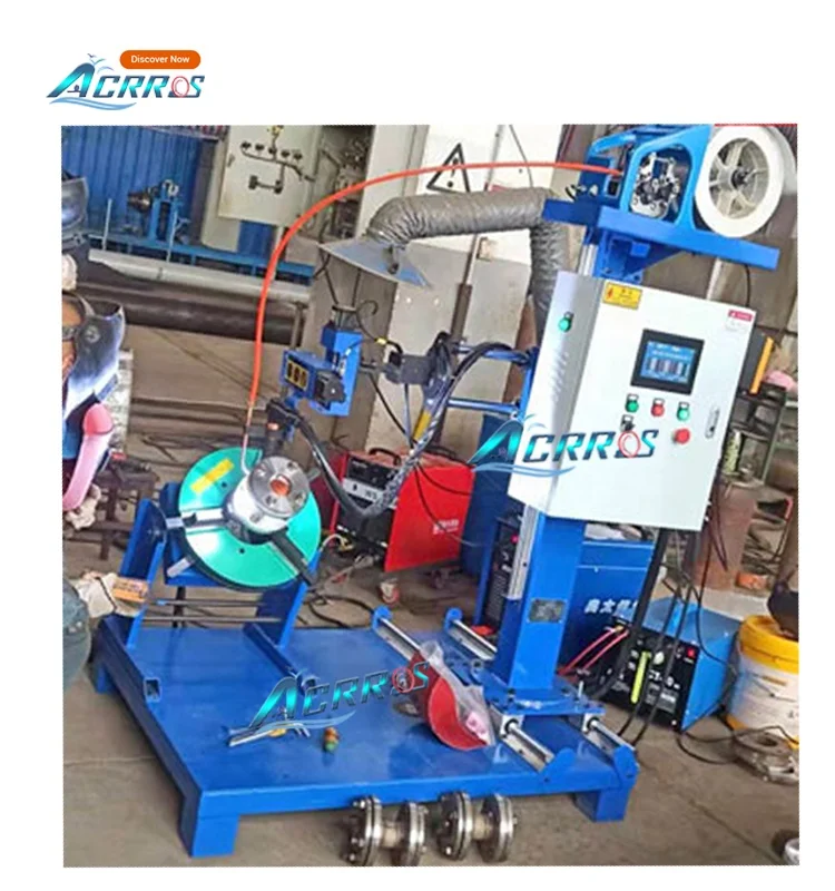 Cnc Automatic Flange Welding Equipment Butt Pipe Flange Elbow Welding Machine