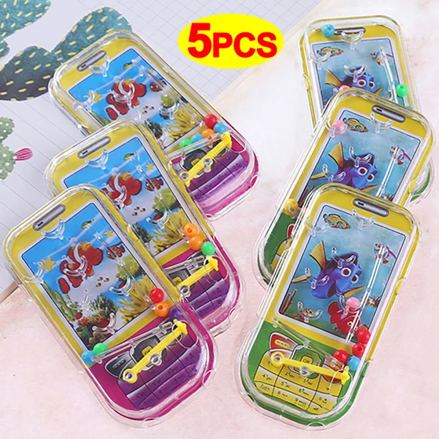 1/3/5pcs Cartoon Fish gra Pinball deska dla dzieci Puzzle labirynt przenośne kreskówki wzór zabawki dla dzieci impreza interaktywna gra zabawki