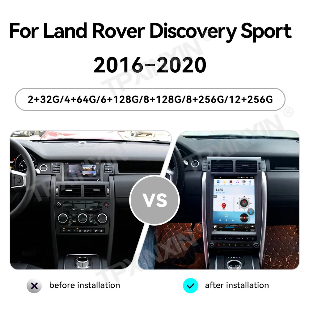 لاند روفر ديسكفري سبورت 2016-2020 راديو السيارة الاندورويد الوسائط المتعددة فيديو Carplay Autoradio ستيريو نظام تحديد المواقع والملاحة رئيس وحدة #5