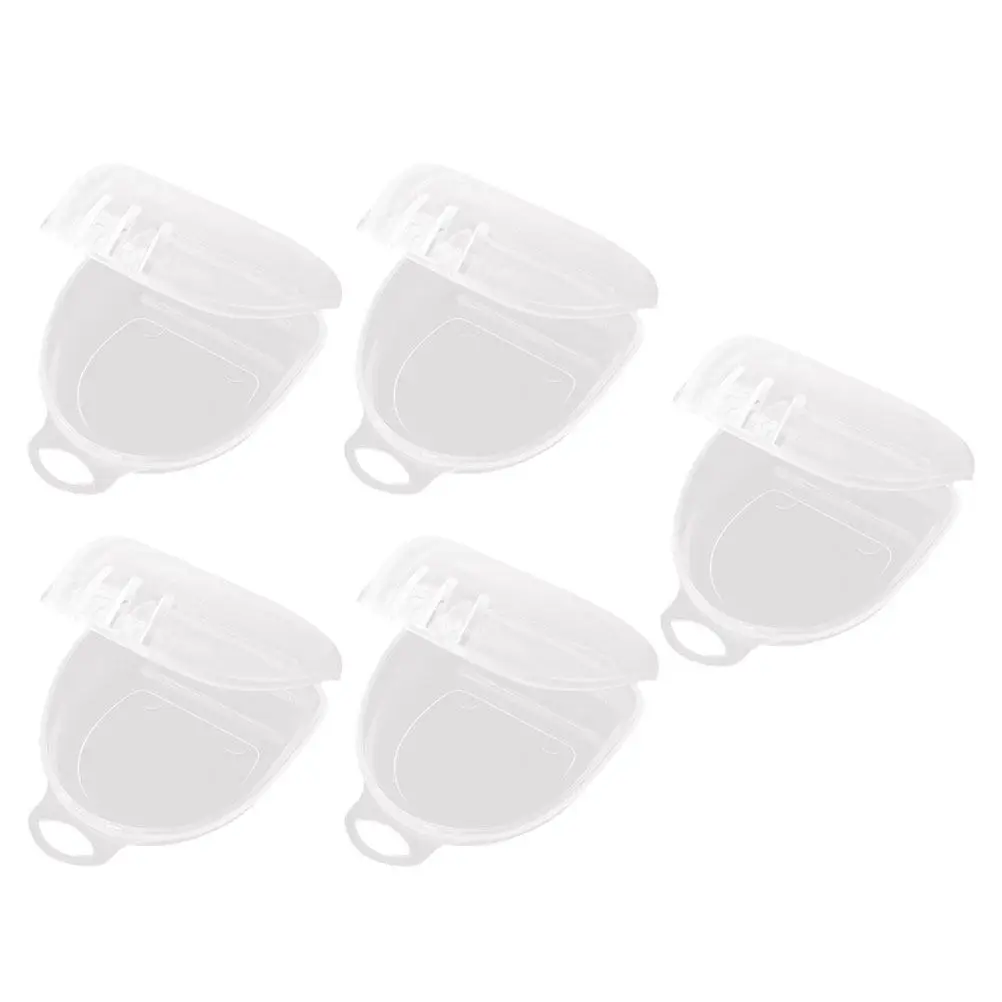 5Pcs Boxing Mouthguard Storage Box Small Compact Portable Denture Holder Household Tooth Socket Cases Scratch Resistant