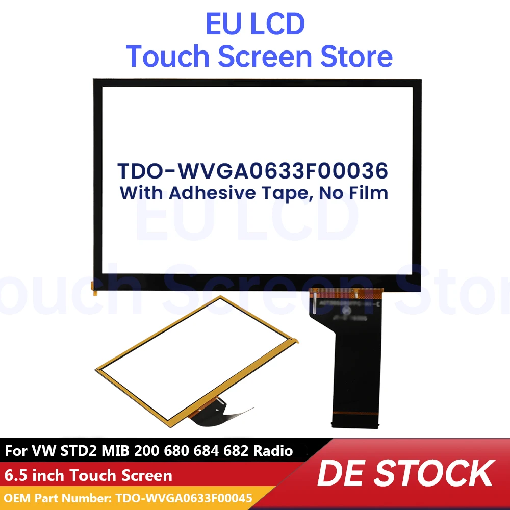 6.5 Inch Touchscreen voor TDO-WVGA0633F00045 Voor VW MIB STD2 Discover 200 680 684 682 Auto Multimedia Navigatie Radio - afbeelding 2