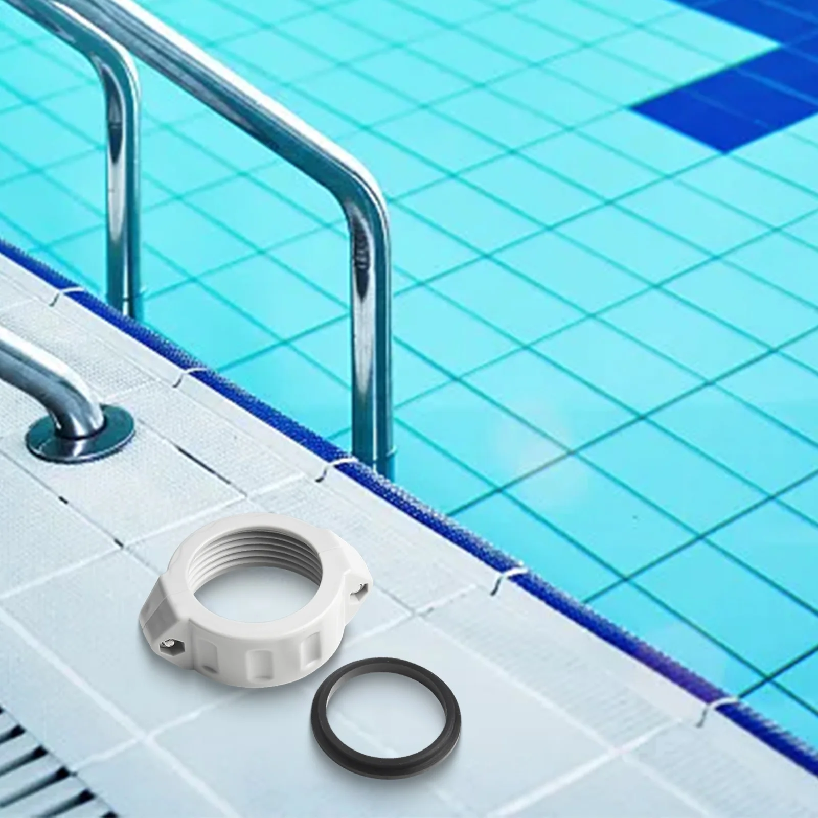 

B & C Pipes For Inflatable Swimming Coupling Nut Screw Easy To Install Leak-proof Connection PVC Material Practical Design