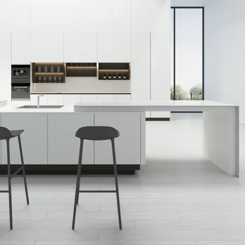 JIECANG Extension Folding Sliding Table Top Mechanism Island Extension System for Home Kitchen