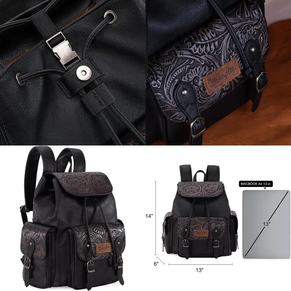 

Рюкзак Montana West для мужчин и женщин, вестерн-стиль, с тиснением, для путешествий