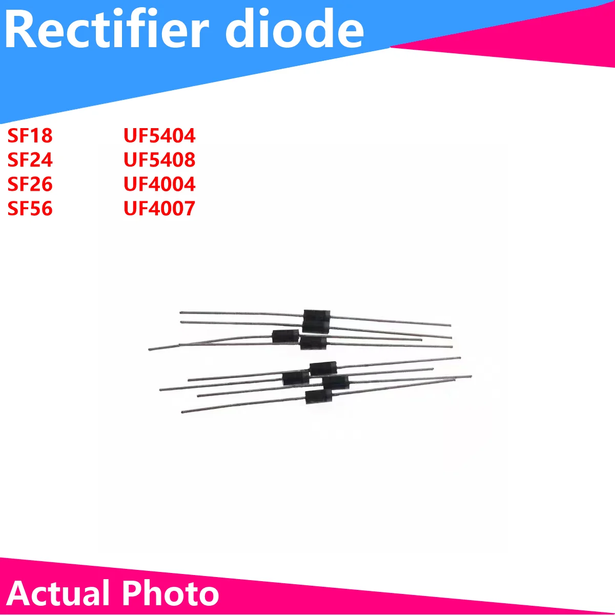 

50/20PCS DIODE DIP SF18 SF24 SF26 SF56 UF5404 UF5408 UF4004 UF4007