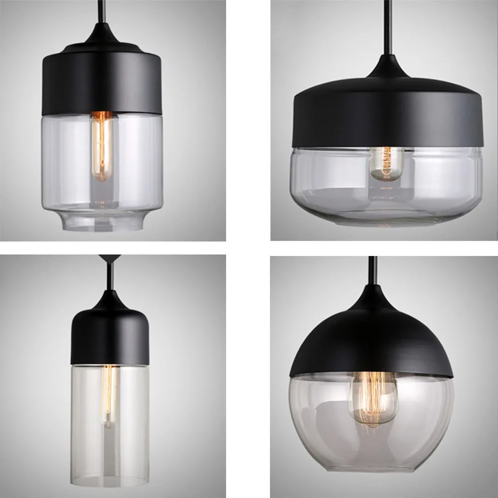 

Современные минималистичные подвесные светильники, геометрическая черная янтарная стеклянная люстра, ресторан, креативный светодиодный подвесной светильник, светильник