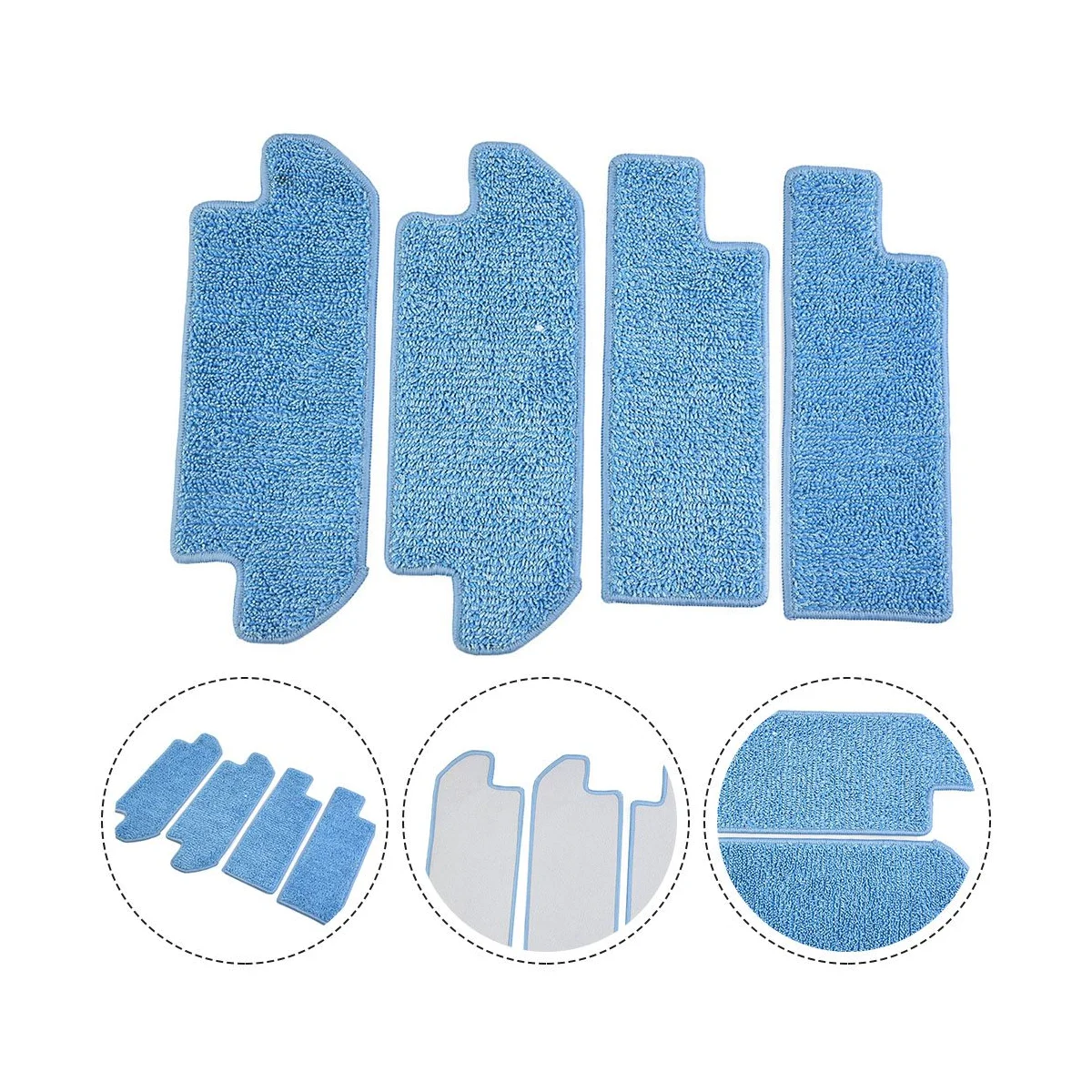 2 مجموعة ممسحة القماش مجموعة ملحقات ل Hobot Legee 669 جهاز آلي لتنظيف الأتربة الطابق فراغ السجاد تنظيف الملابس وسادة #2