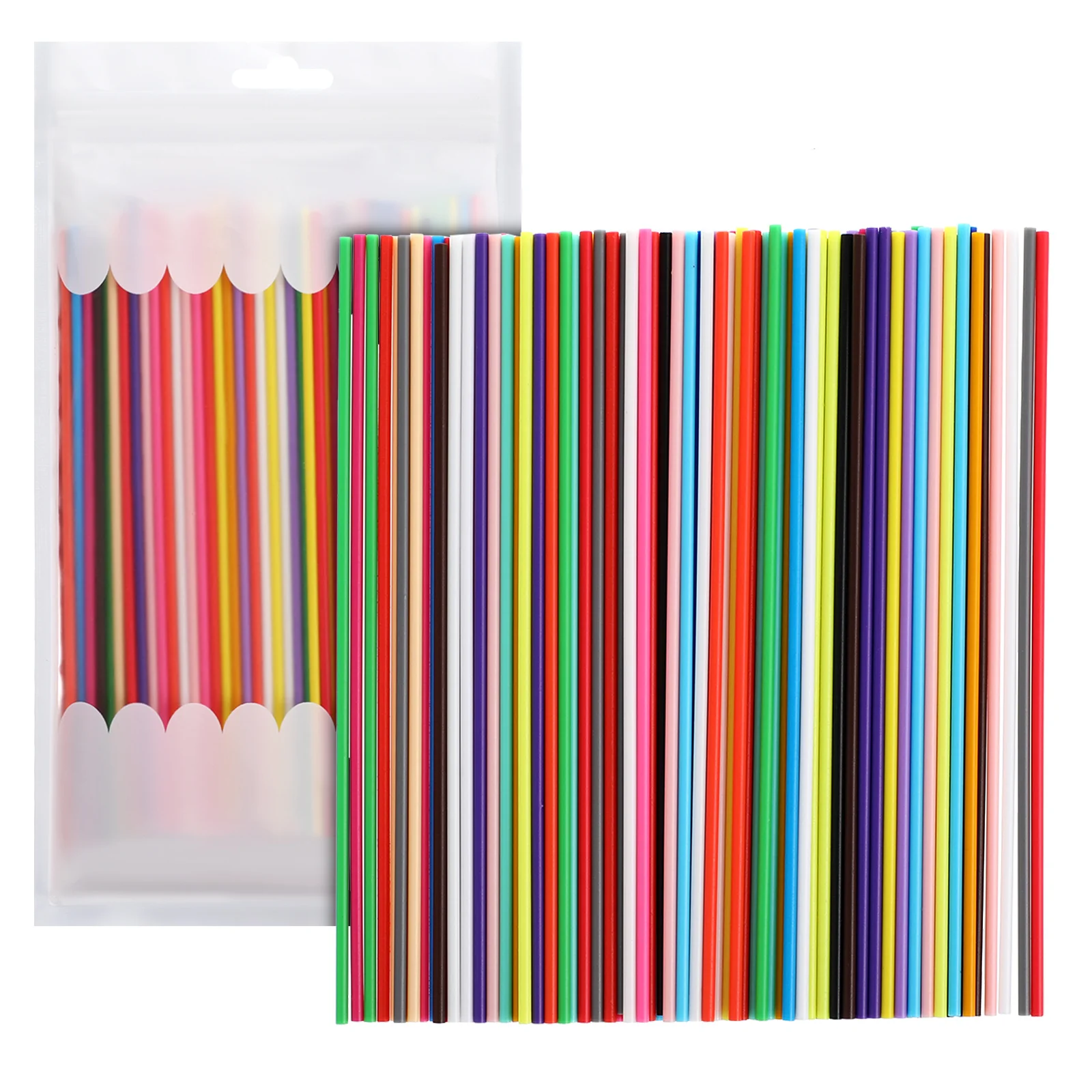 

110pcs 3D Printing Pen Filament Refills Colorful Smooth Consistent Diameter Flexible Plastic Material for Artistic s