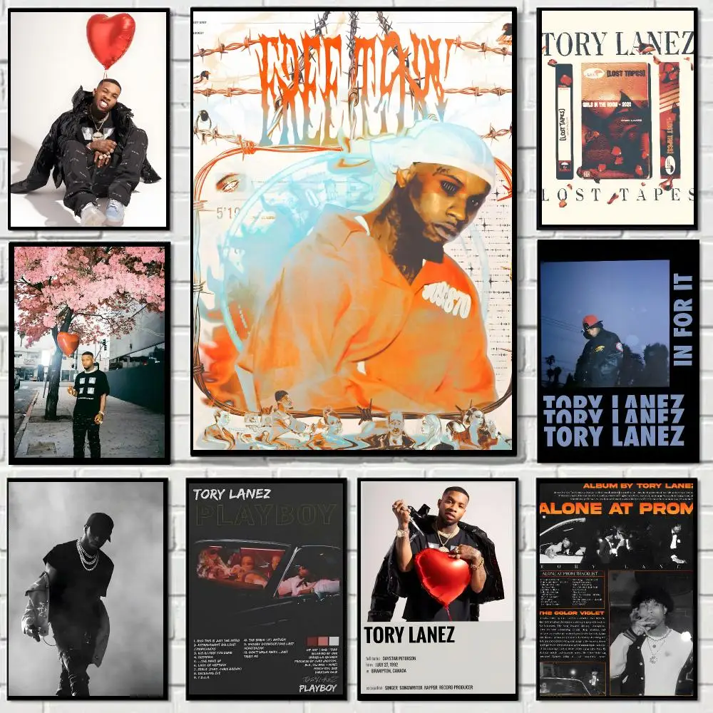 Tory Lanez Rapper Hiphop Poster Self-adhesive Decal Living Room Bedroom Party Bar Decor Moisture-proof Fade-resistant