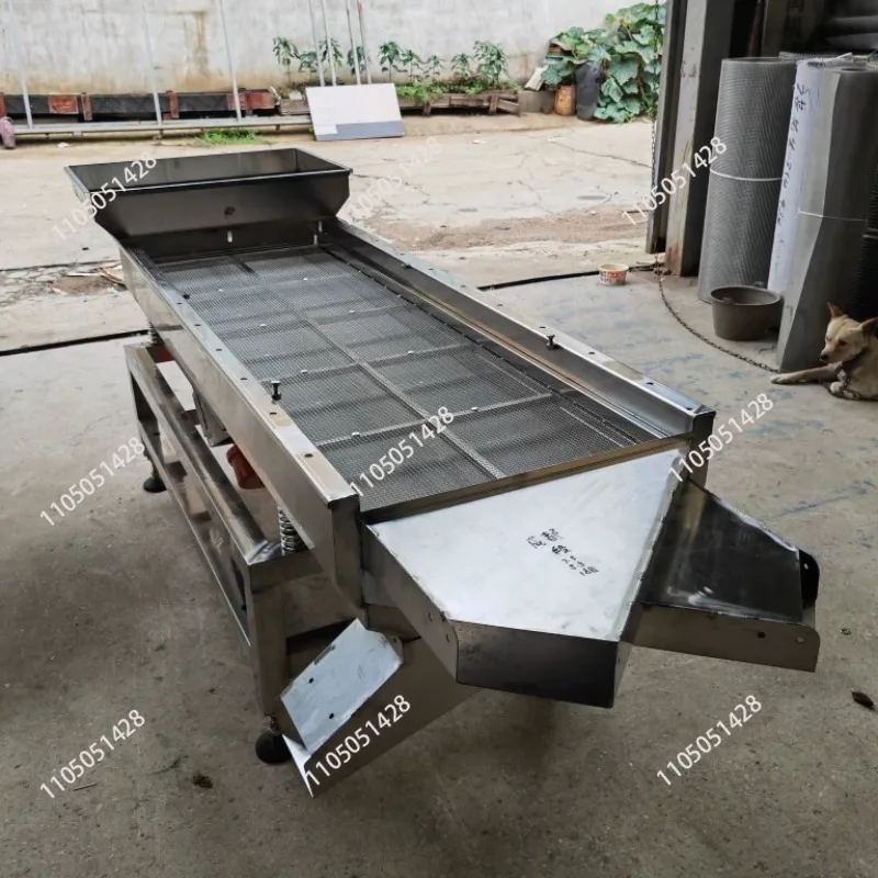 Linear Vibrating Screen Electric Screen Used for Double-layer Vibration Screening of Cat Litter Yam Tablets