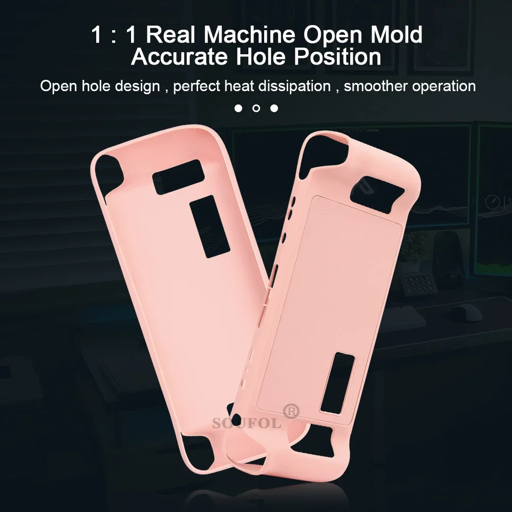 New Protective Case for Steam Deck Game Console Silicone Steam Host Anti-fall Silicone Protective Cover Accessories