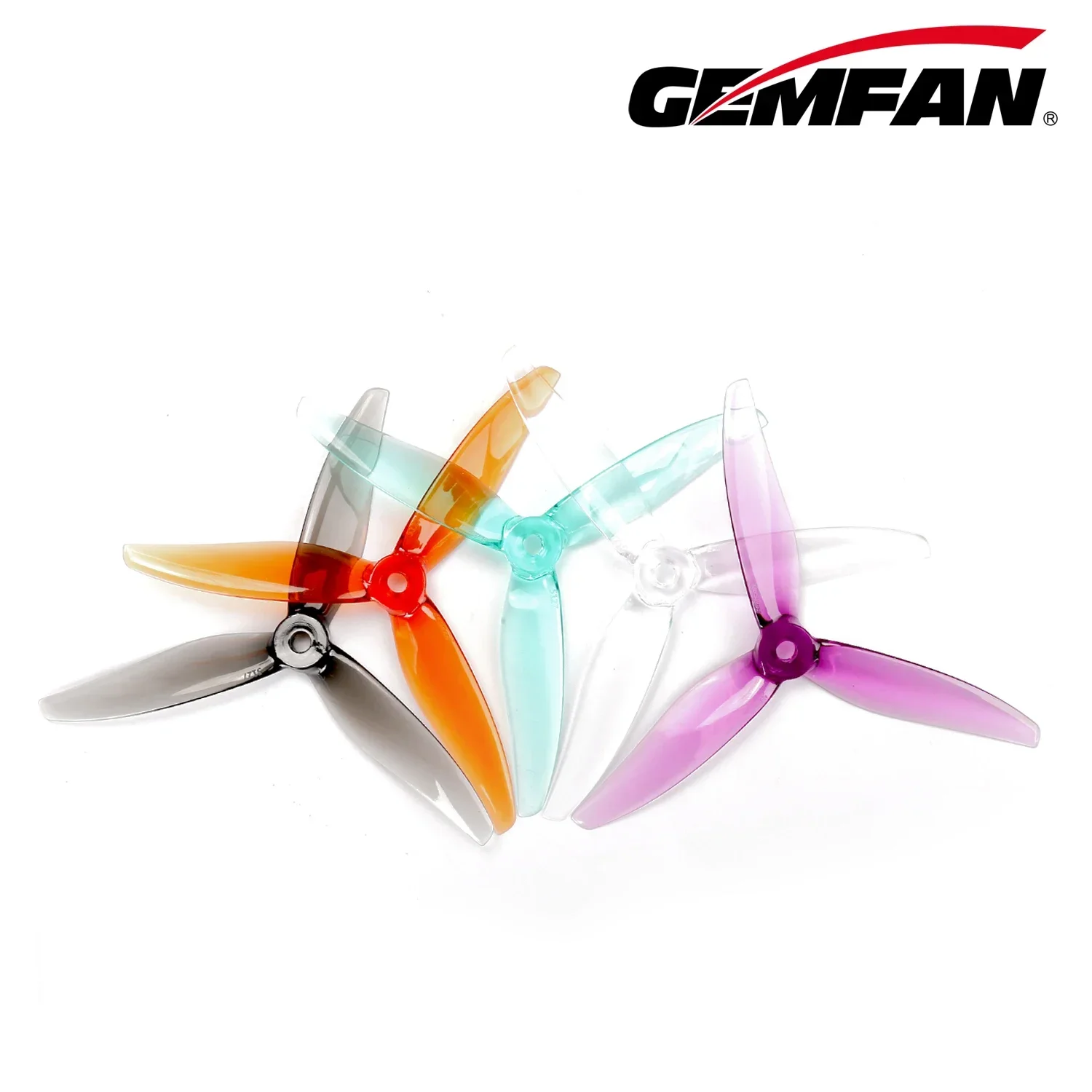 10 Paar (10CW + 10CCW) Gemfan Hurricane 5127 5,1 x 2,7 x 3 3-Blatt-Propeller (zufällige Farbe)