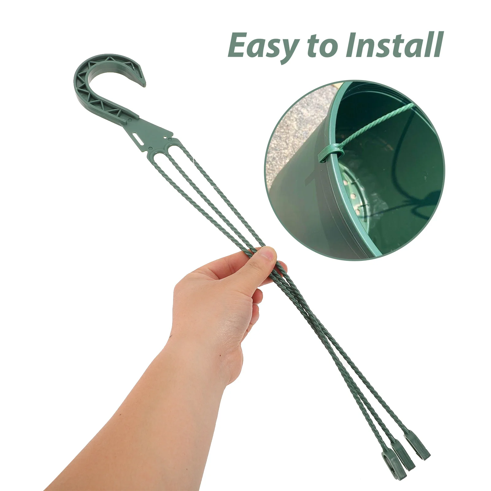 5 قطعة خطافات زهور معلقة عالية الجودة حرفية جيدة آمنة ومتينة ومناسبة للاستخدام الداخلي والخارجي والبستنة المريحة