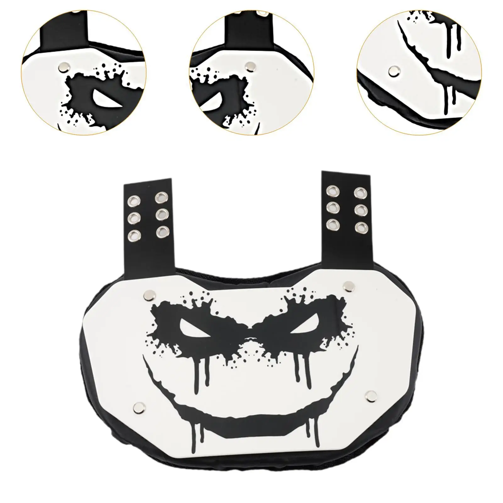 Football Back Plate Rugby Back Pads Comfortable to Wear Rugby Gear High Impact Protection Plate for Football Game Teenagers