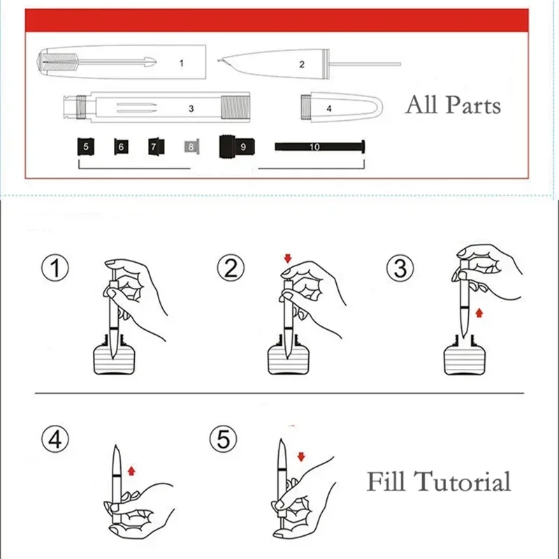 Wingsung 601A أقلام حبر نافورة فراغ ملء الحبر نافذة برميل تصميم السلس الكتابة القرطاسية أزرق رمادي بني أحمر