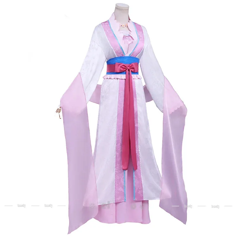 Lili 123The Apothecary Diaries Lishu Cosplay disfraz peluca Hanfu vestido abrigo sombreros pendientes para mujeres niñas Kusuriya no Hitorigo